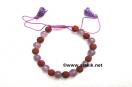 Amethyst Rudraksha D-string bracelet